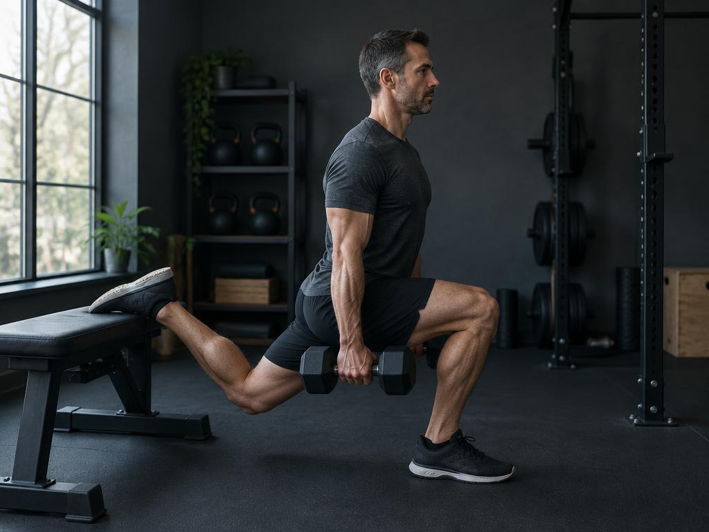 Bulgarian split squat correct form preview