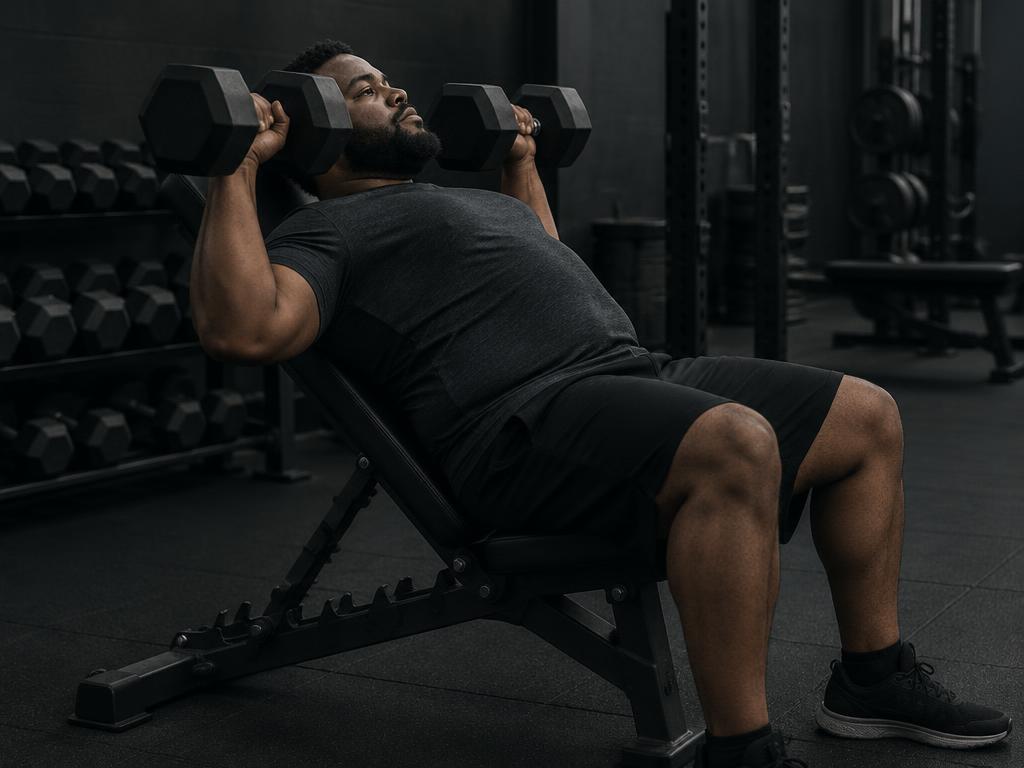 Incline dumbbell press correct form preview