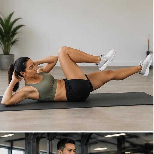 Bicycle crunch correct form preview