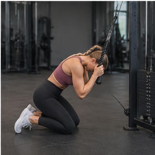 Cable crunch correct form preview