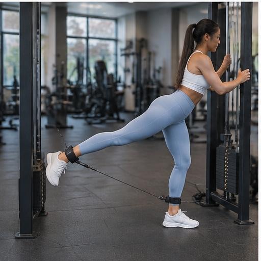 Cable glute kickback correct form preview