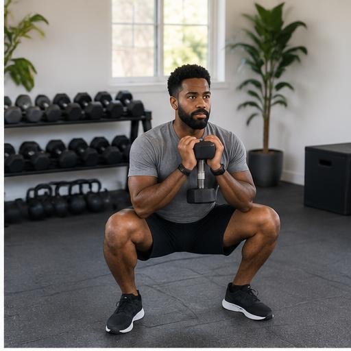 Goblet squat correct form preview