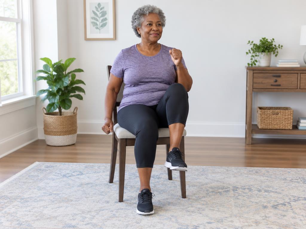 Seated march correct form preview