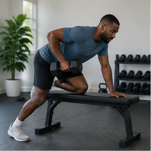 One-arm dumbbell row correct form preview