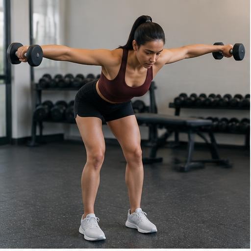 Bent-over rear-delt fly correct form preview