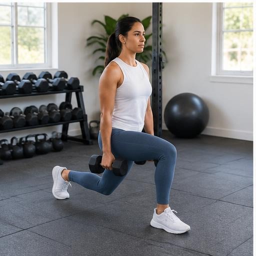 Reverse lunge correct form preview